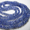 16 inches full strand - amazing - blue - beautifull - TANAZANITE - super sparkle - micro faceted rondell beads - size 3 - 4 mm approx